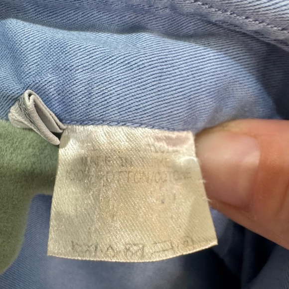 Ermenegildo Zegna Men 18.5/47 Blue Button Up LS Cotton Shirt - Picture 11 of 11